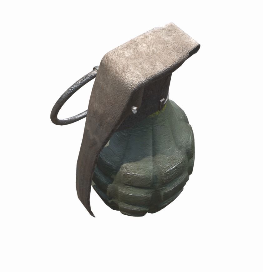 M2 Grenade low poly Low-poly 3D model_2
