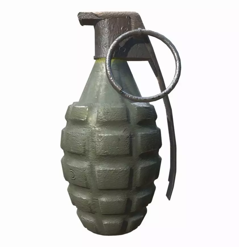 M2 Grenade low poly Low-poly 3D model_0