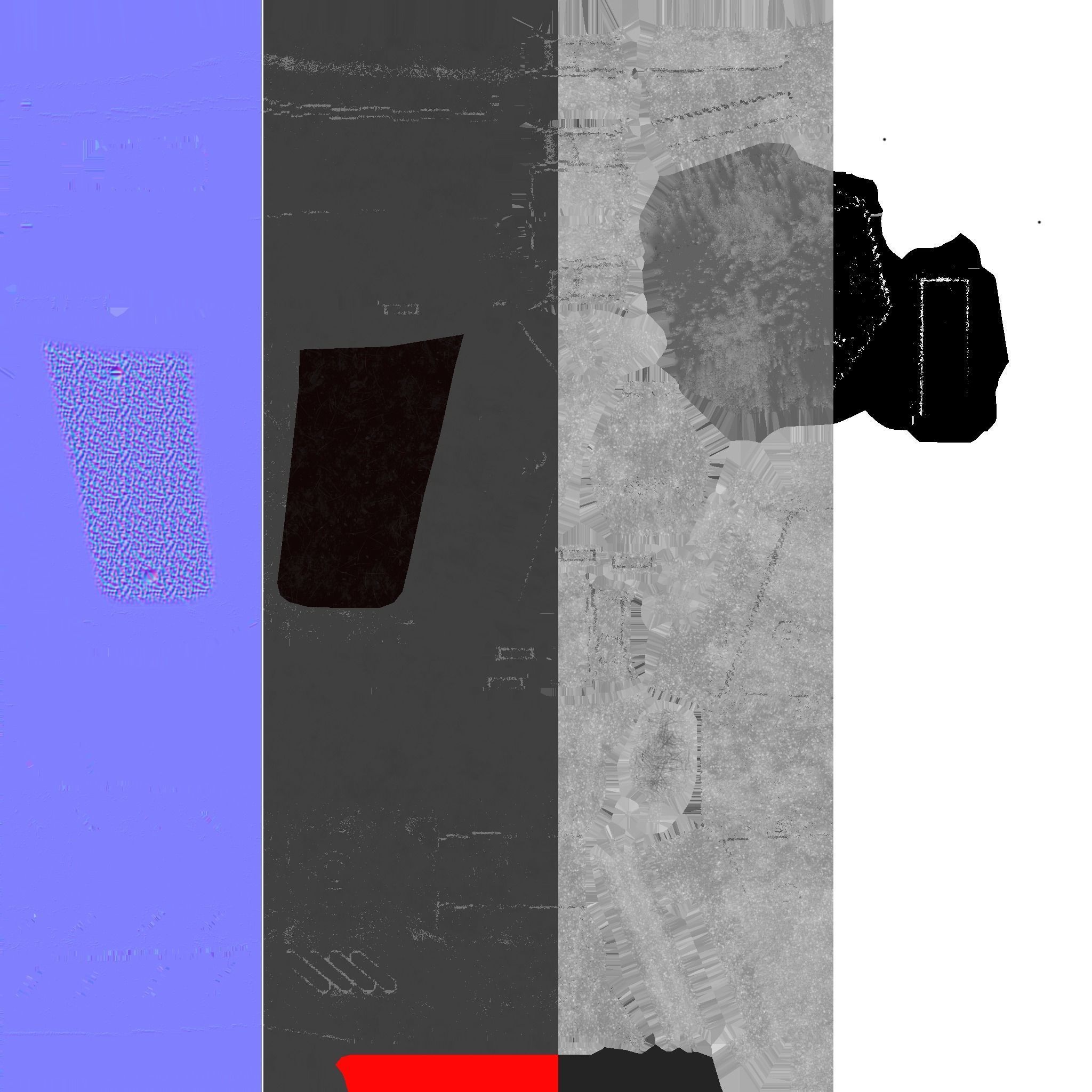 Sci fi pistol Free low-poly 3D model_6