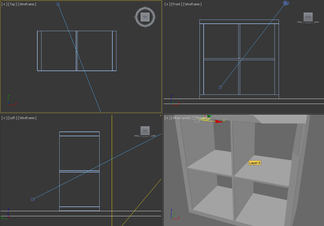 Kallax shelf 3D model_3