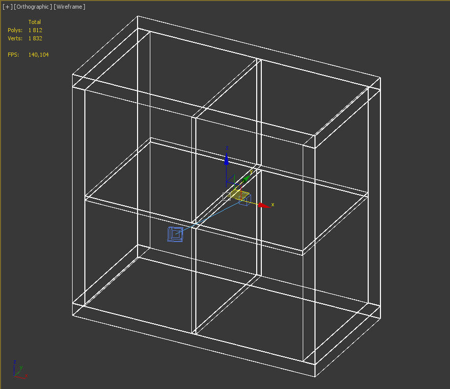 Kallax shelf 3D model_1