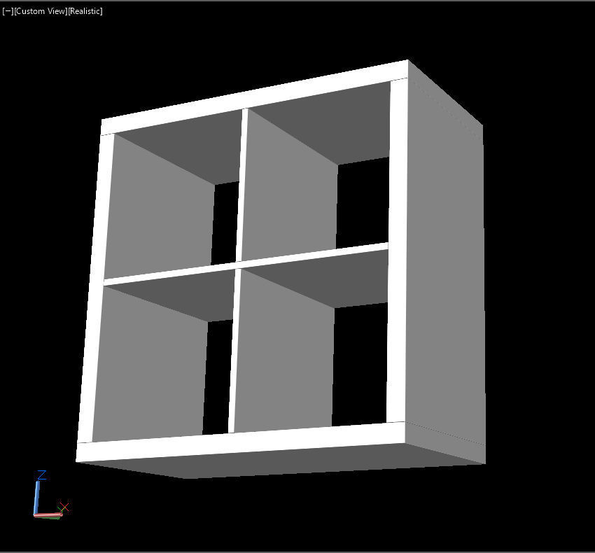 Kallax shelf 3D model_4