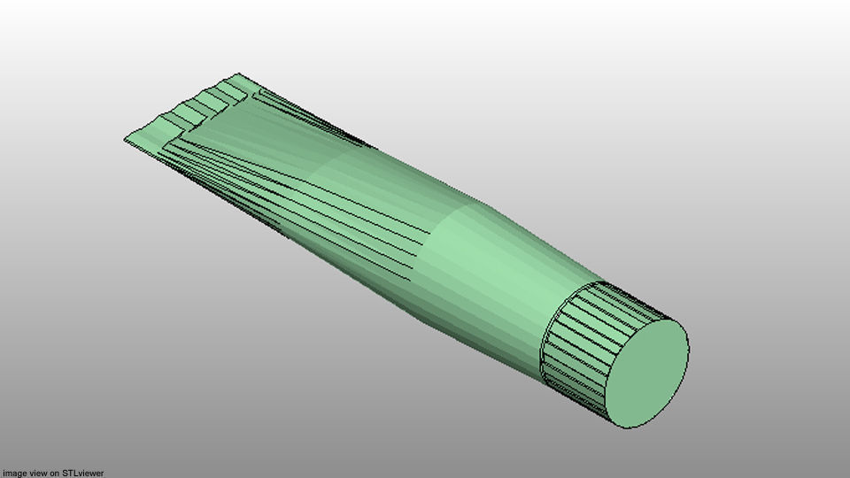 Toothpaste - Type 2 3D model_4