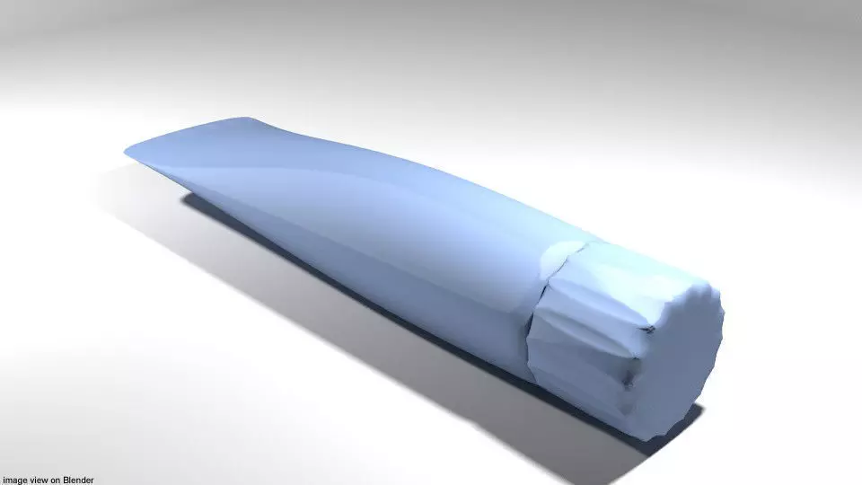 Toothpaste - Type 2 3D model_0