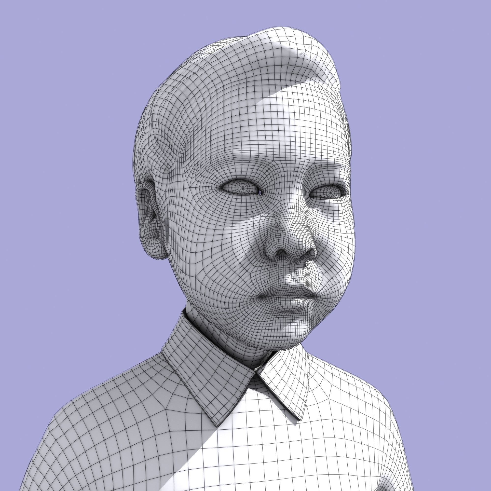  Asian boy 3D model_6