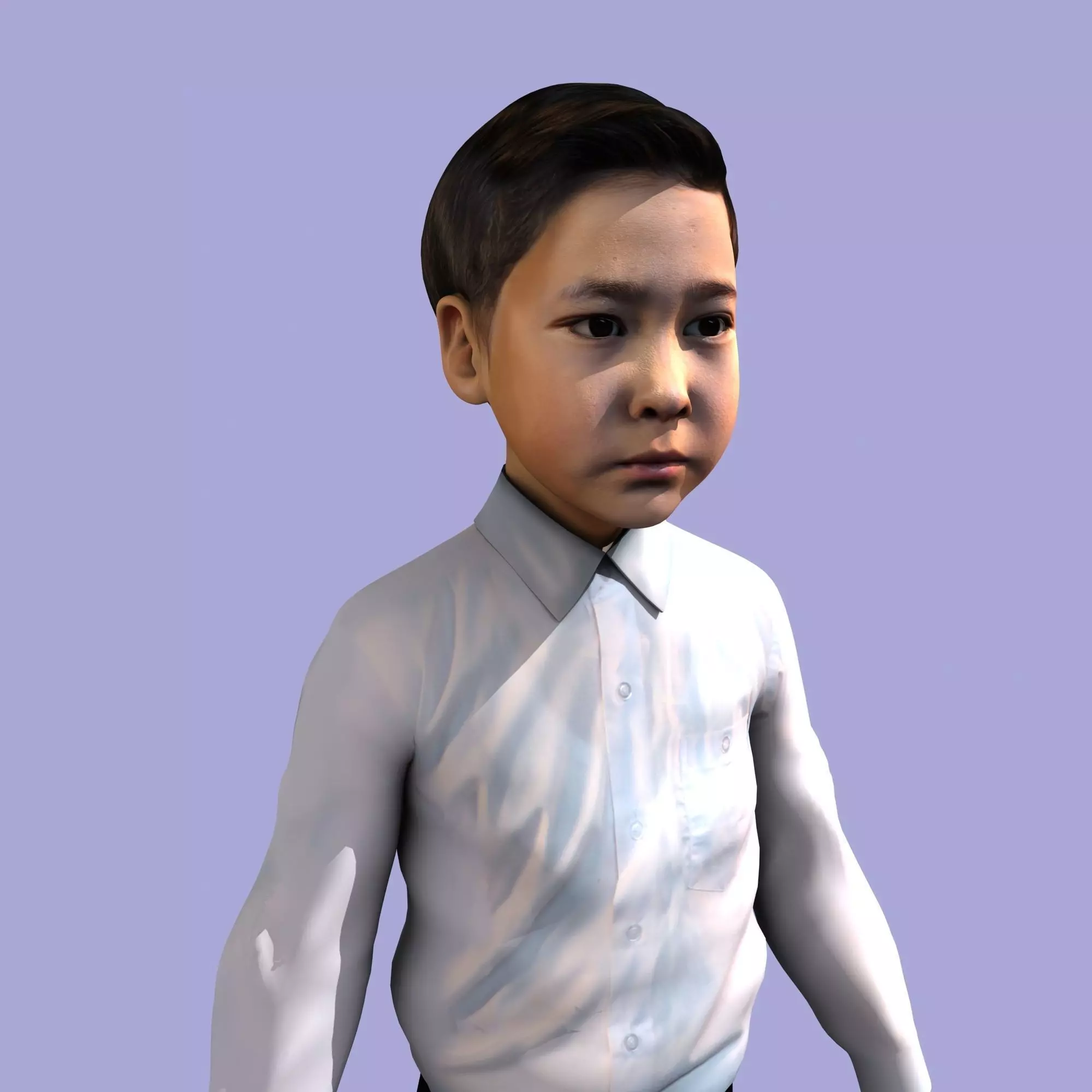  Asian boy 3D model_0