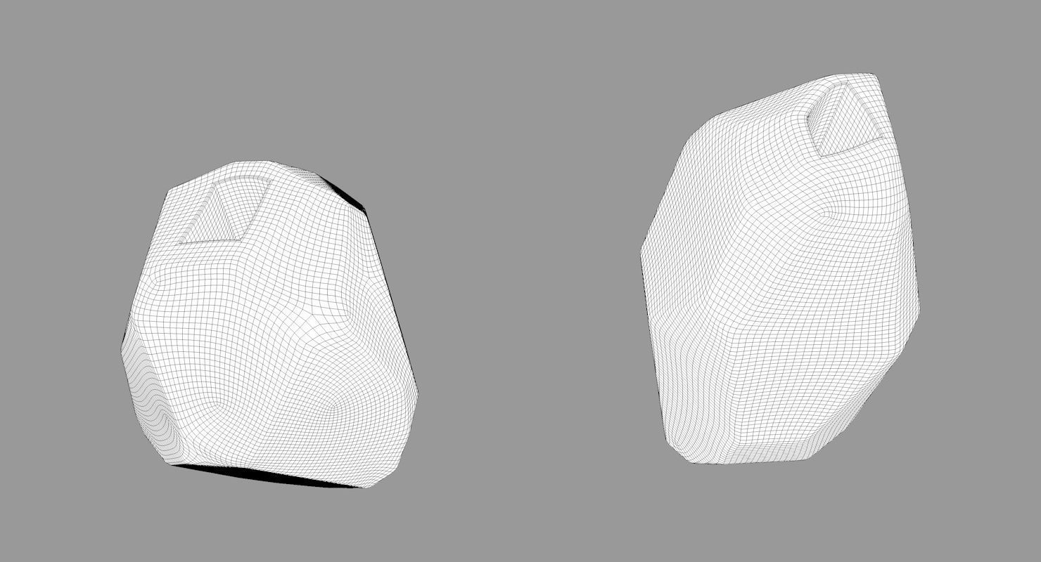 Von Gold Geometric Vase 3D model_12