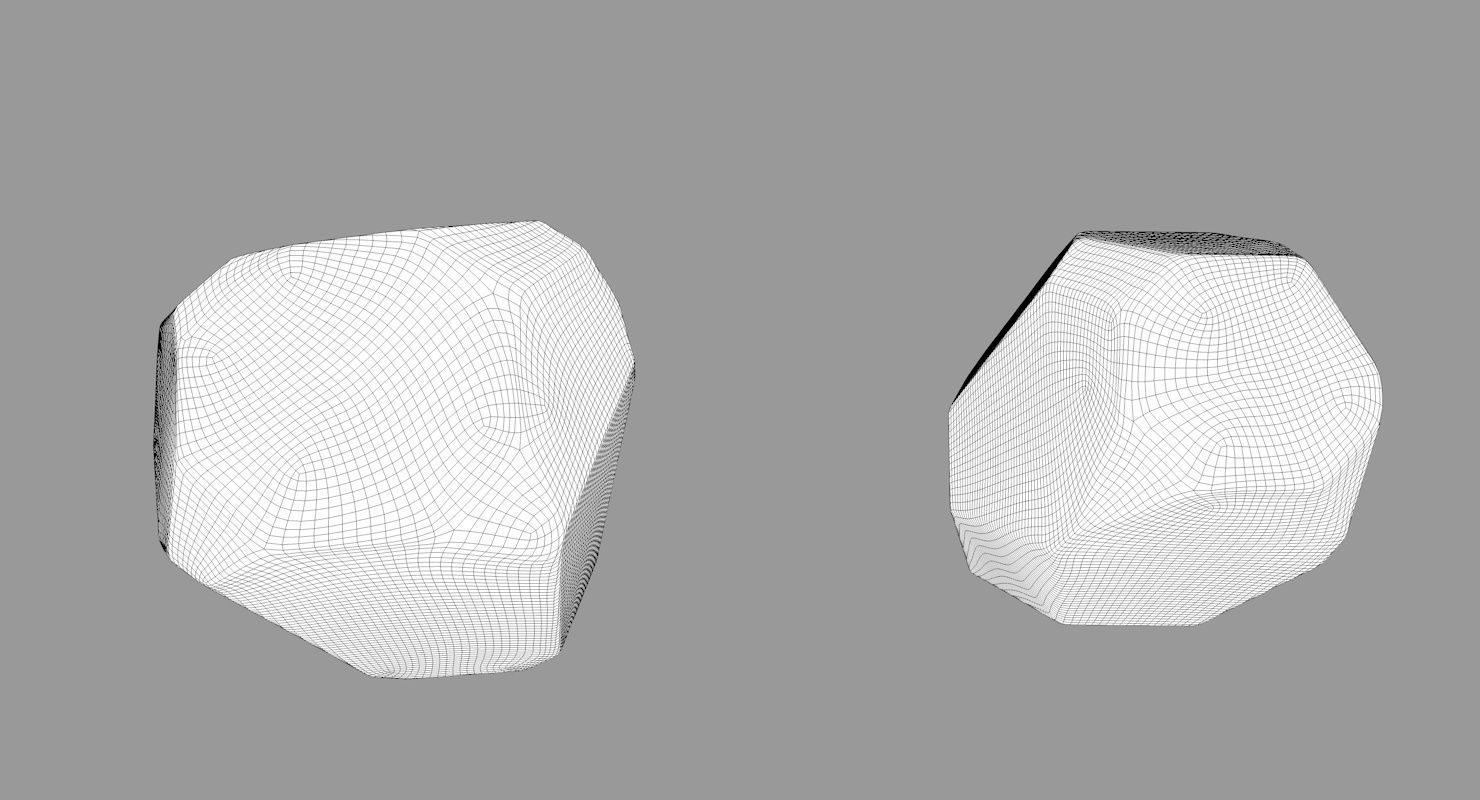 Von Gold Geometric Vase 3D model_9