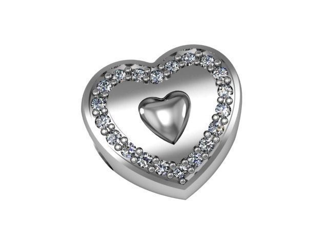 Bead Pandora Dear Heart 3D print model