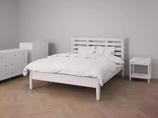 Bedroom Furniture Set Cottage 3D model