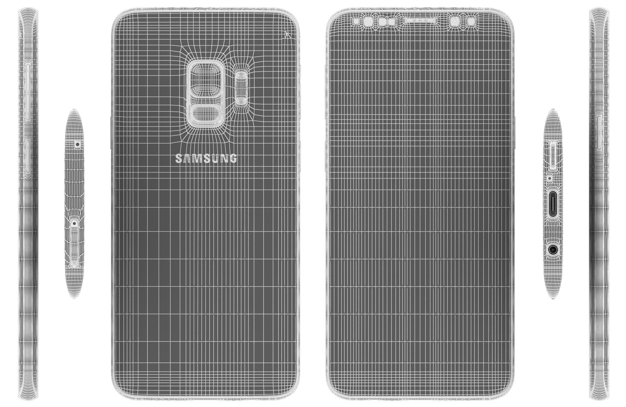 Samsung Galaxy S9 All Colors 3D model_22