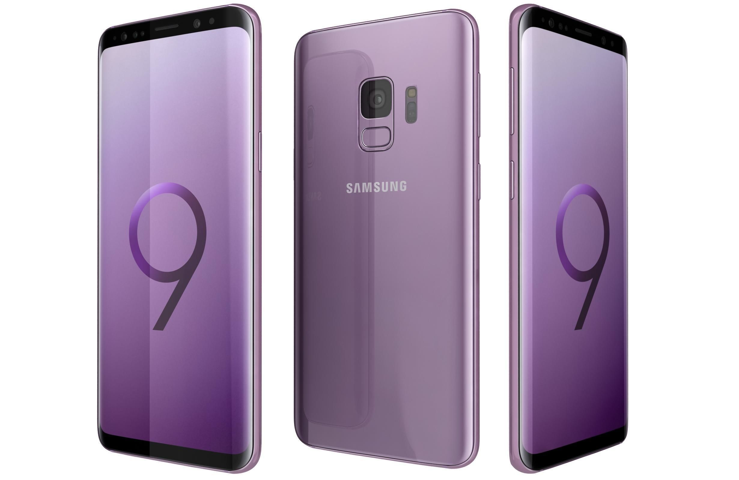 Samsung Galaxy S9 All Colors 3D model_5