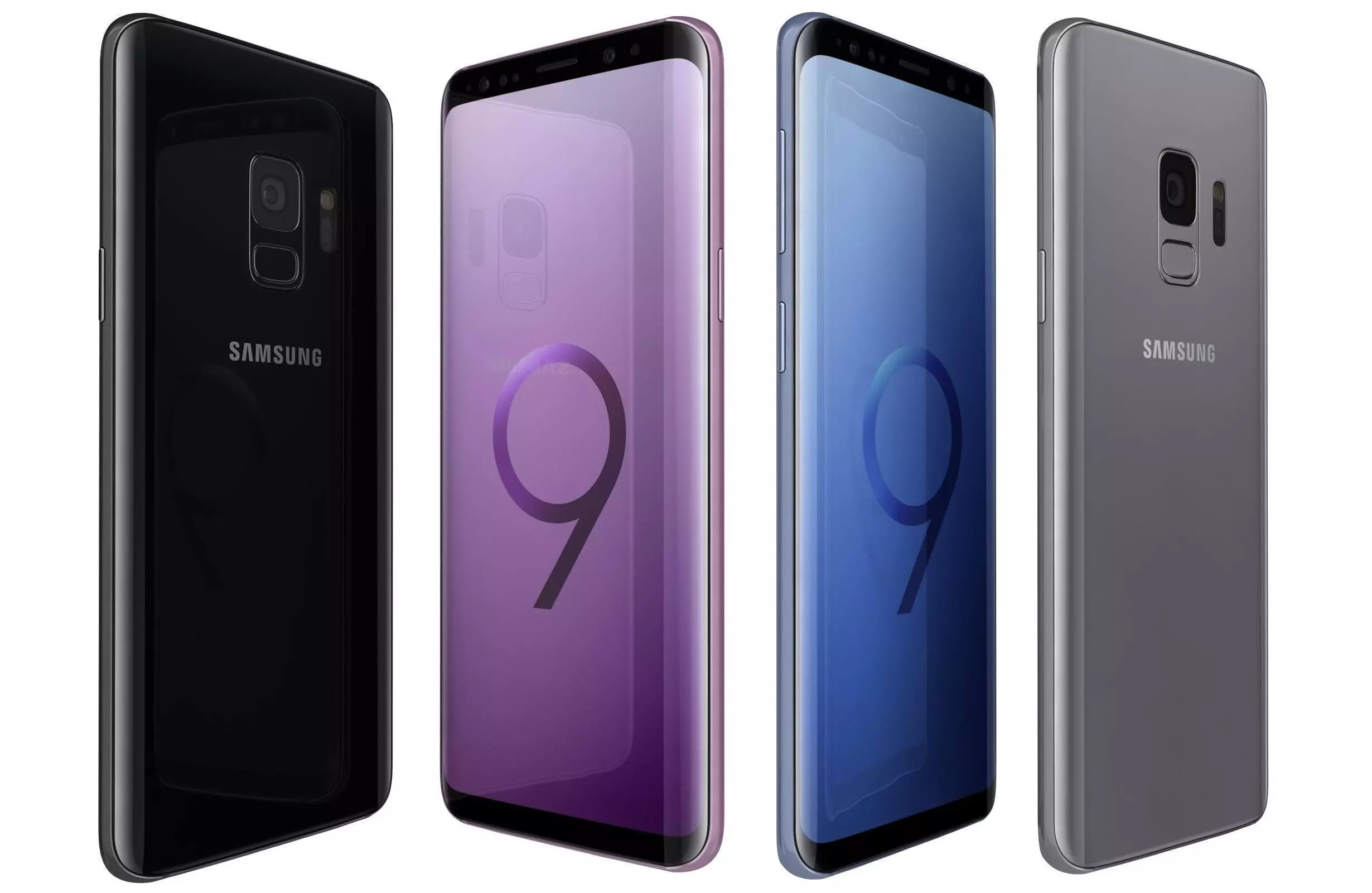 Samsung Galaxy S9 All Colors 3D model_0
