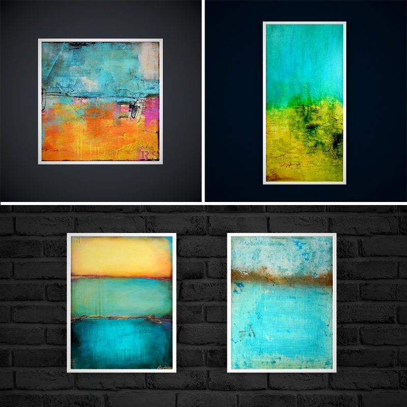 Painting frame of abstraction1 Low-poly 3D model_2