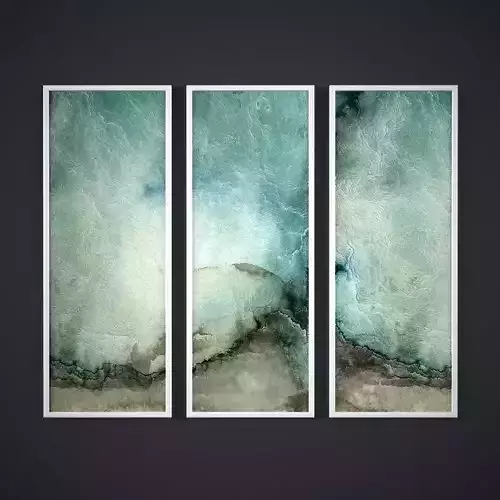 Painting frame of abstraction1 Low-poly 3D model