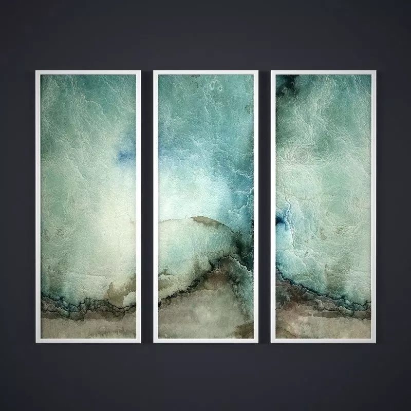 Painting frame of abstraction1 Low-poly 3D model_0