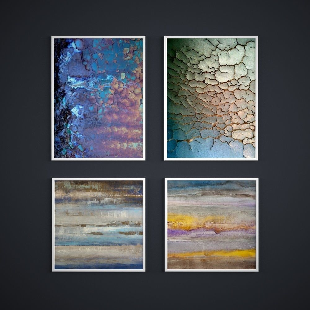 Painting frame of abstraction 3 Low-poly 3D model_1