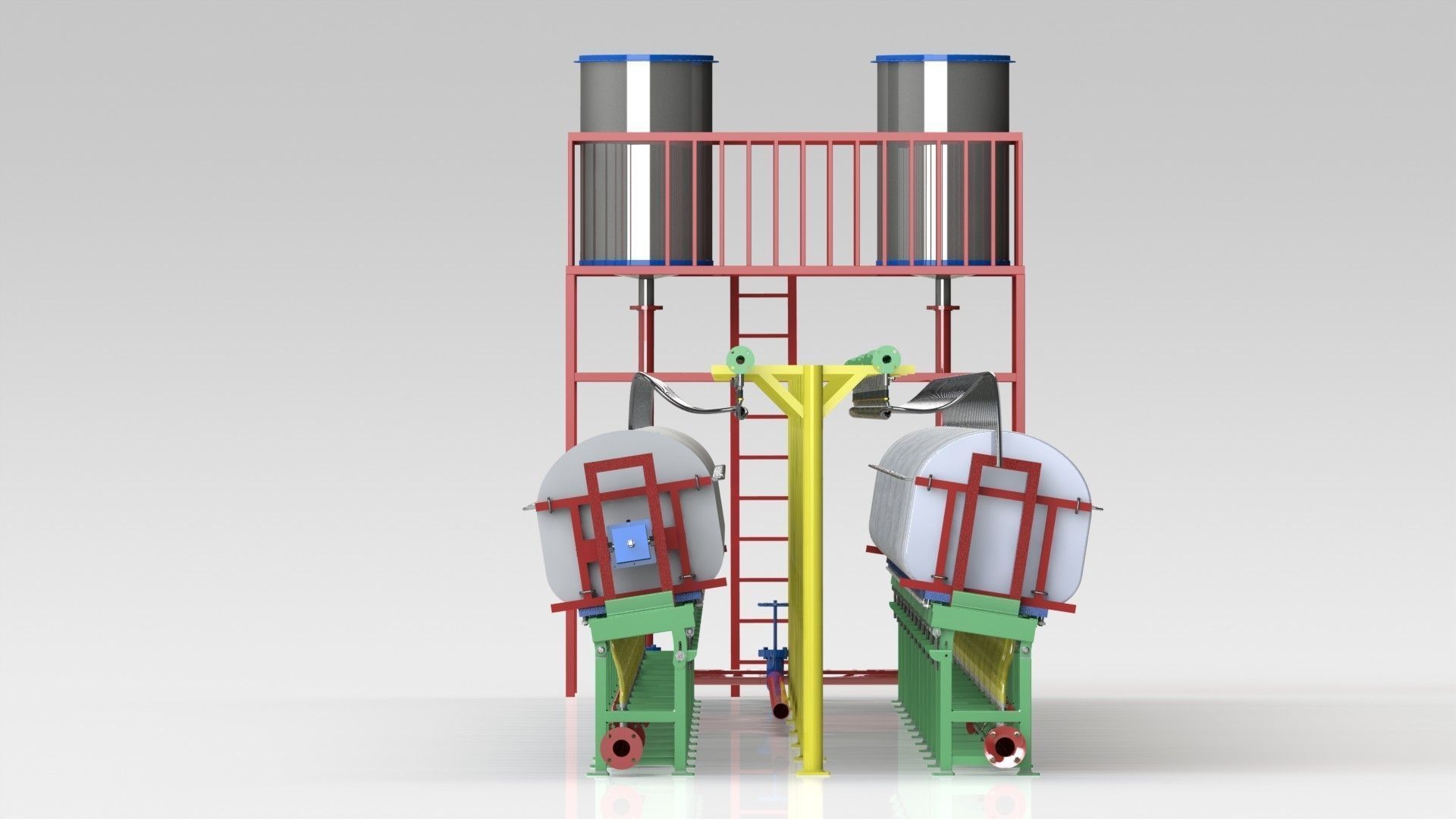 Battery Casting Line Free 3D model_2