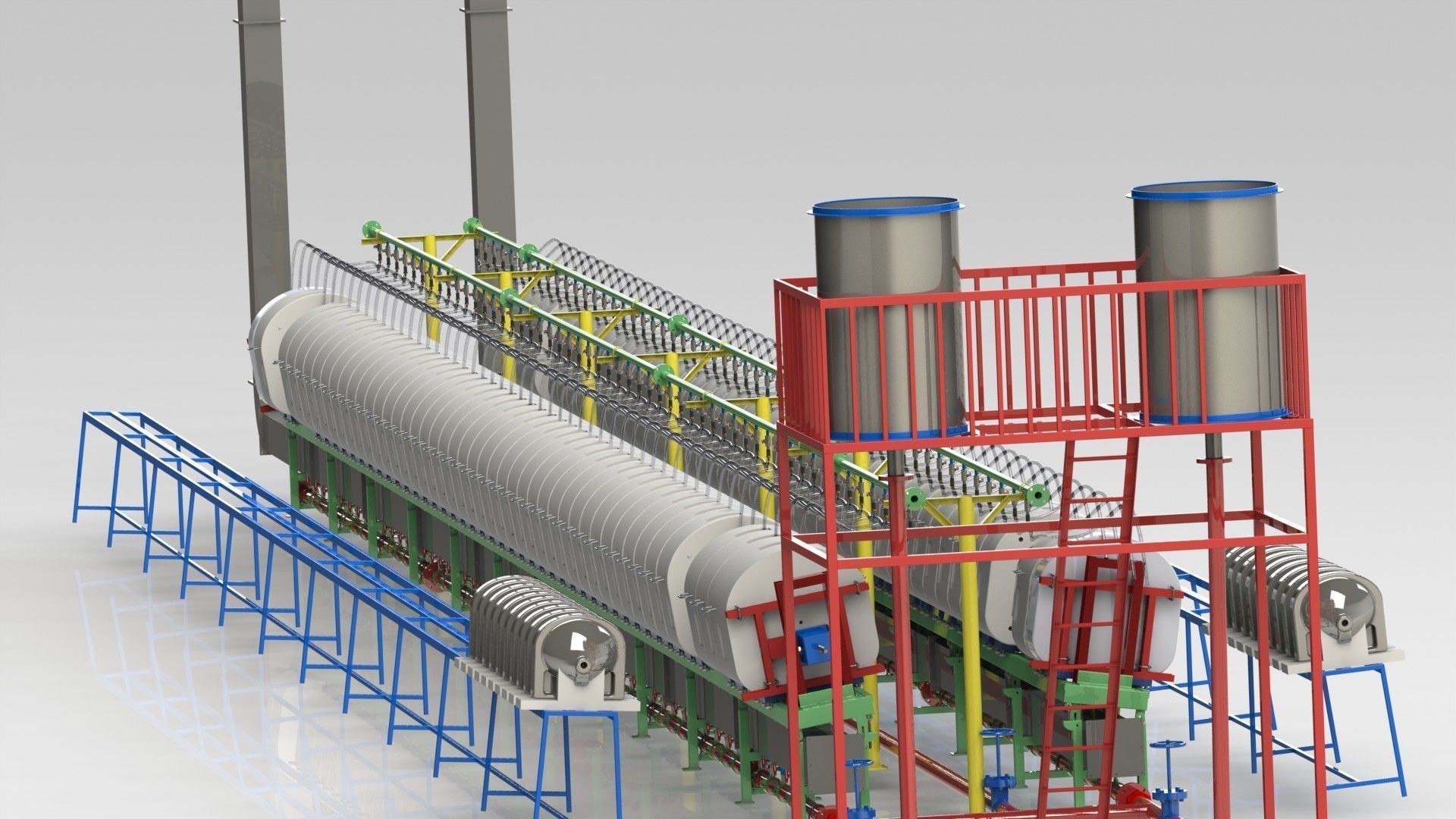 Battery Casting Line Free 3D model_4