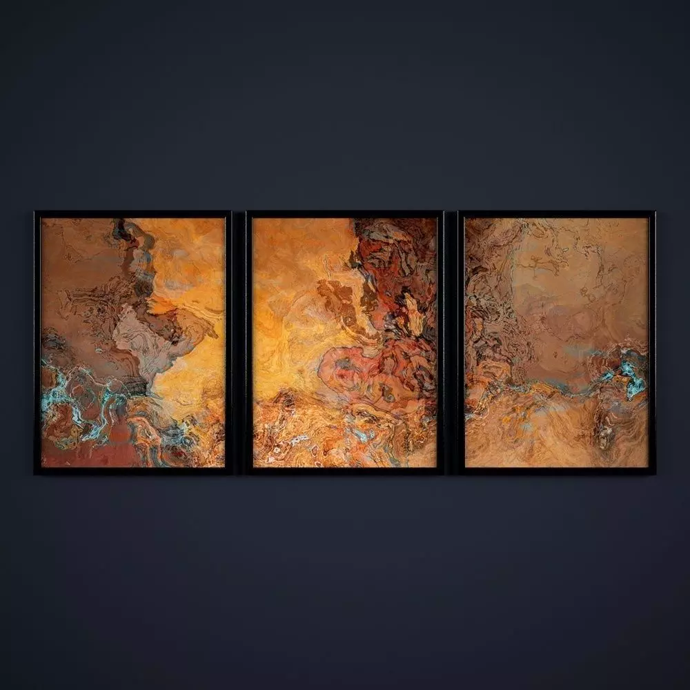 Painting frame of abstraction 6 Low-poly 3D model_0