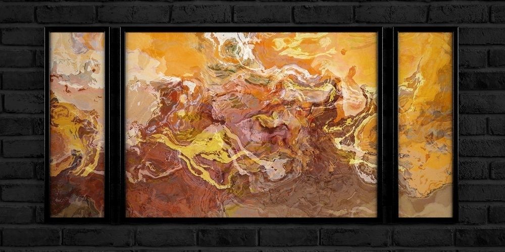 Painting frame of abstraction 6 Low-poly 3D model_6