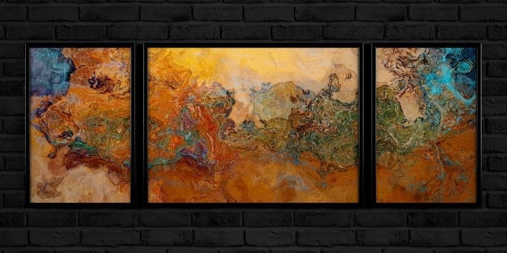 Painting frame of abstraction 6 Low-poly 3D model_5