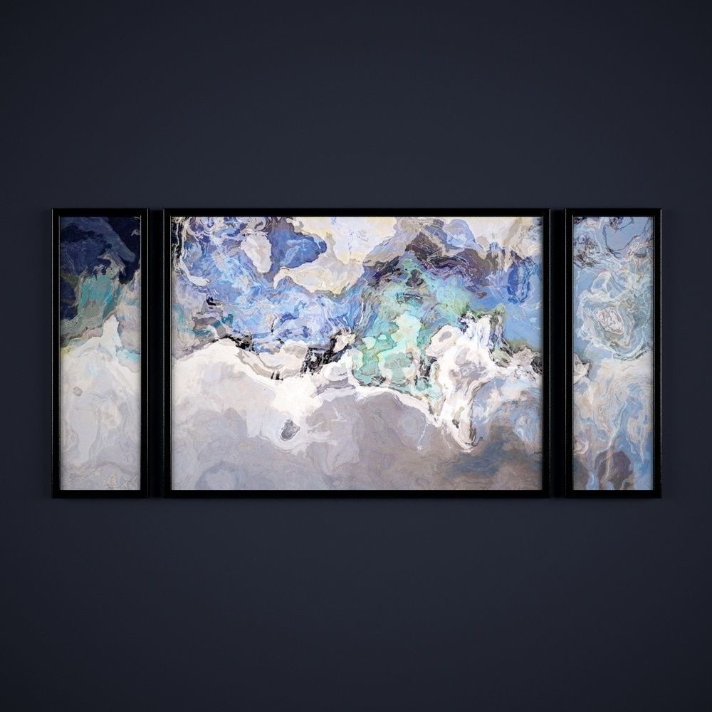 Painting frame of abstraction 7 Low-poly 3D model_1