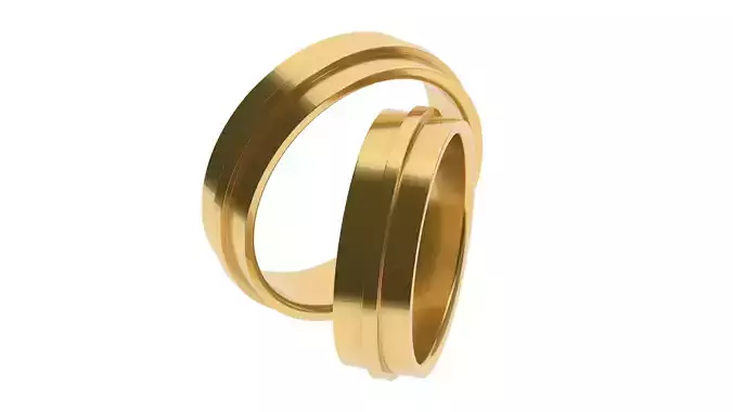 Simple Wedding band 9  65 SIZES