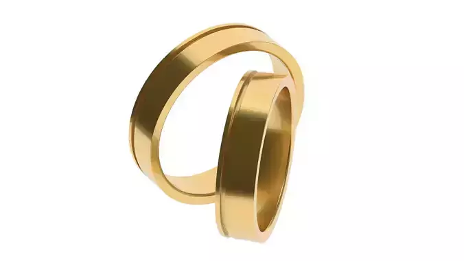 Simple Wedding band 11  65 SIZES