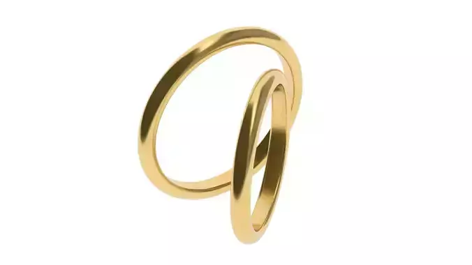 Simple Wedding band 15  65 SIZES
