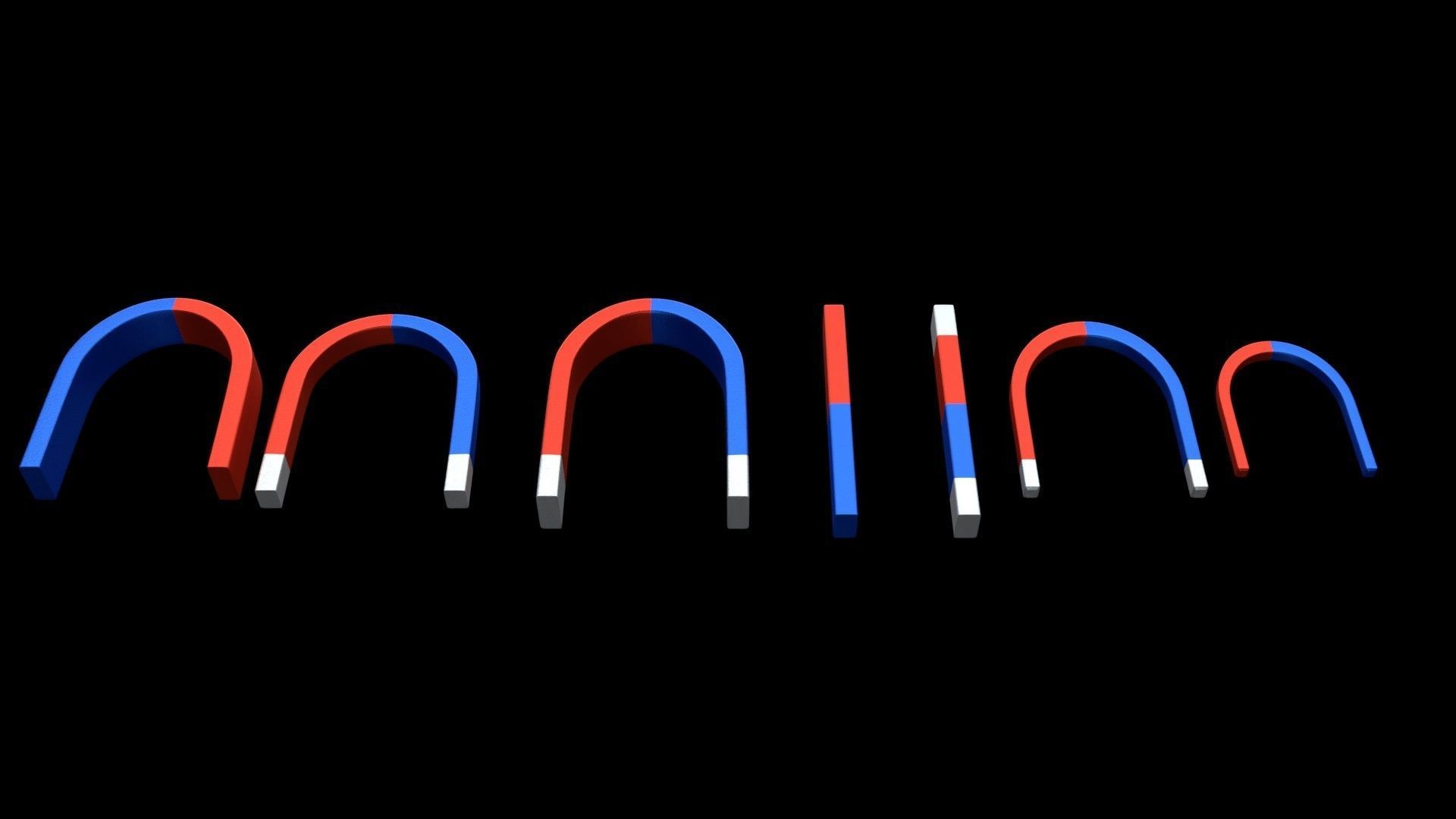 Magnets 3D model_1