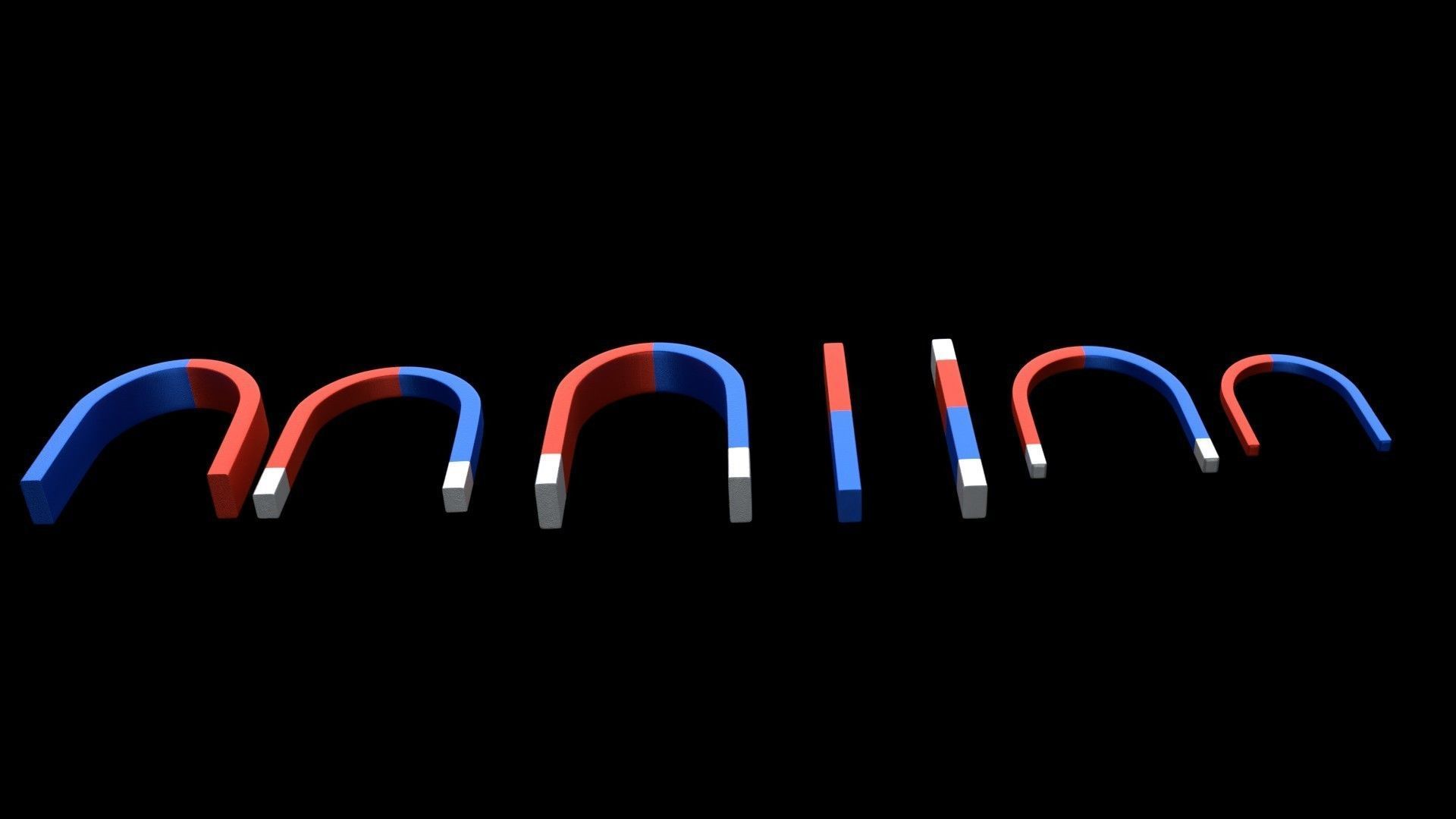 Magnets 3D model_2