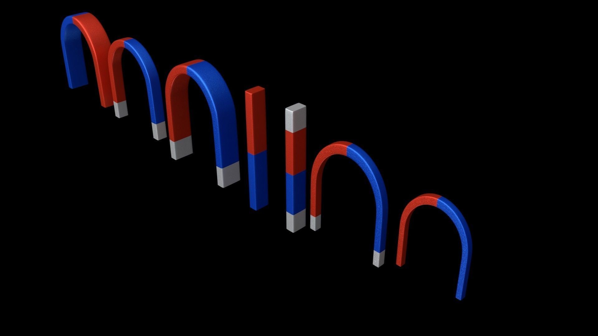 Magnets 3D model_4
