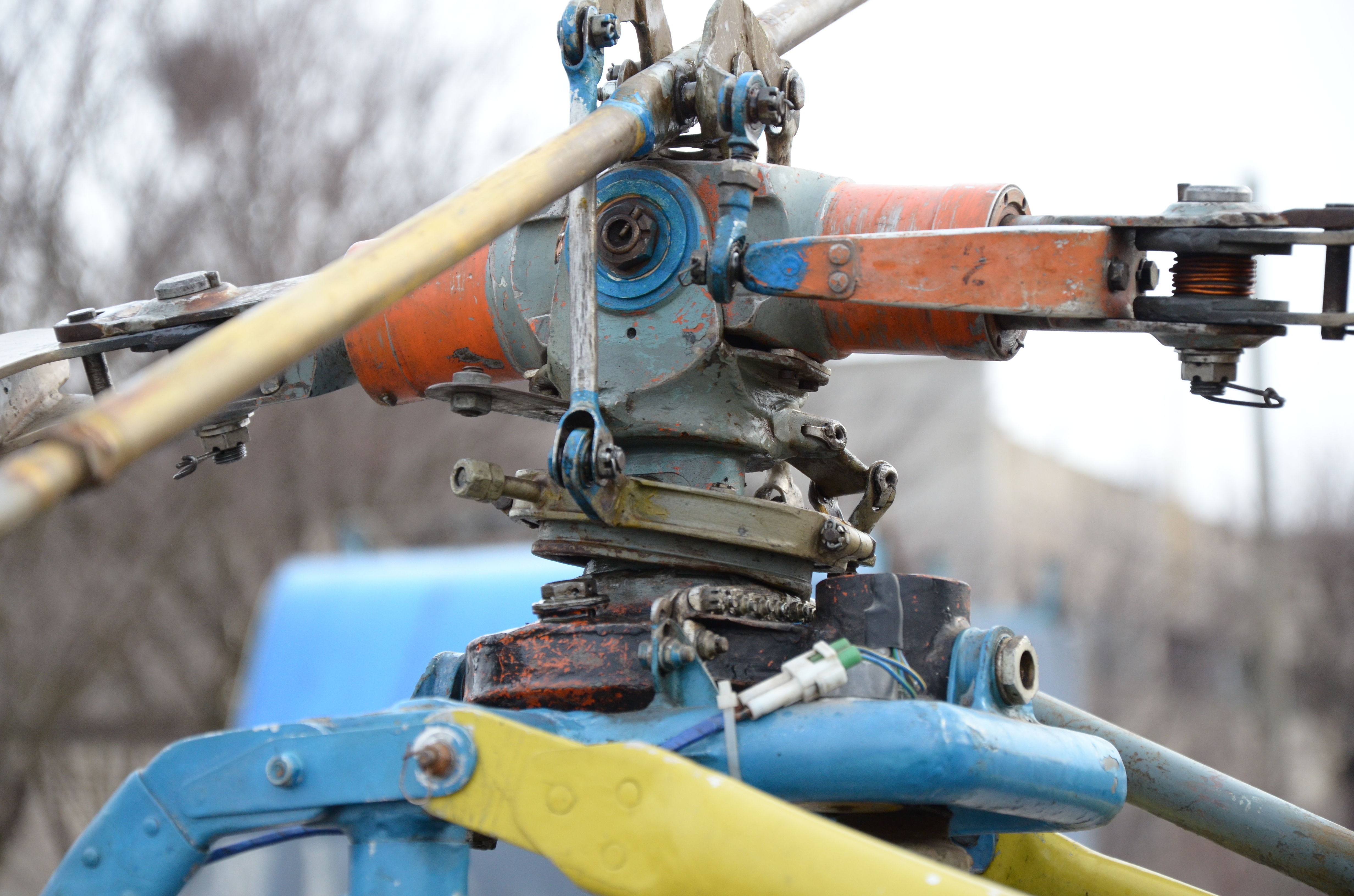 homemade helicopter Free 3D model_12