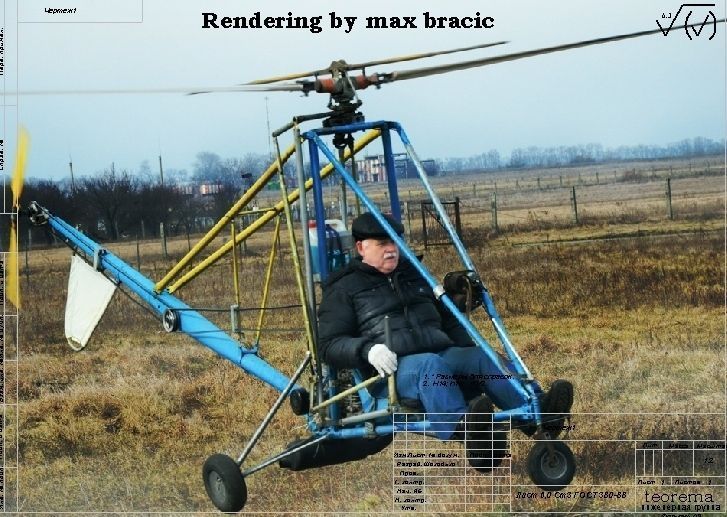 homemade helicopter Free 3D model_18