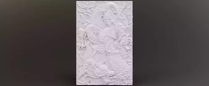 Young Warrior Relief 3D print model