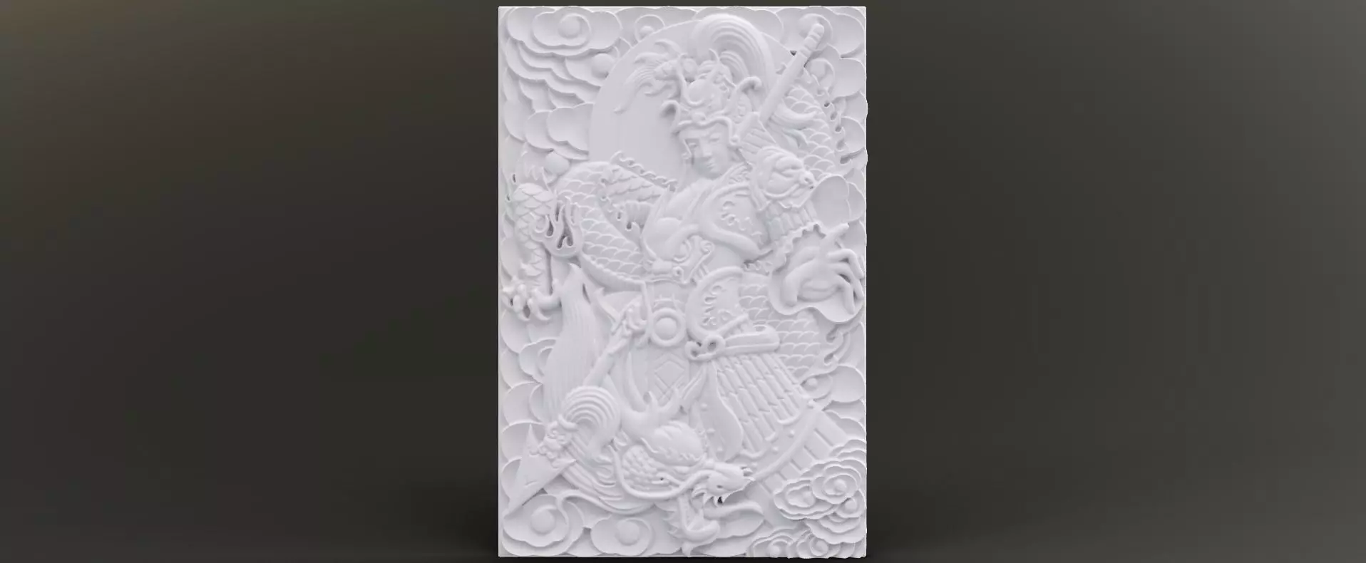 Young Warrior Relief 3D print model_0