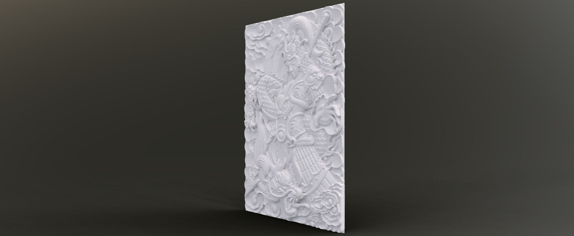 Young Warrior Relief 3D print model_1