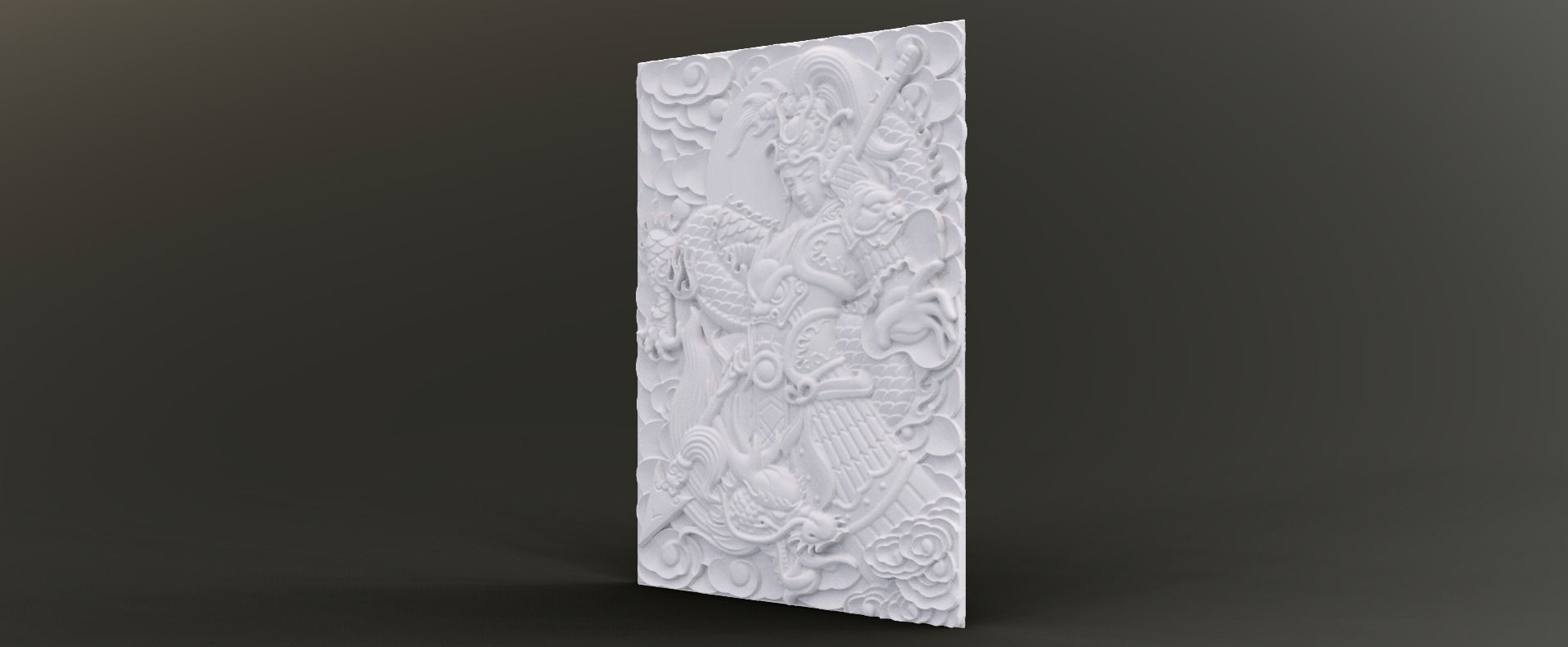 Young Warrior Relief 3D print model_2