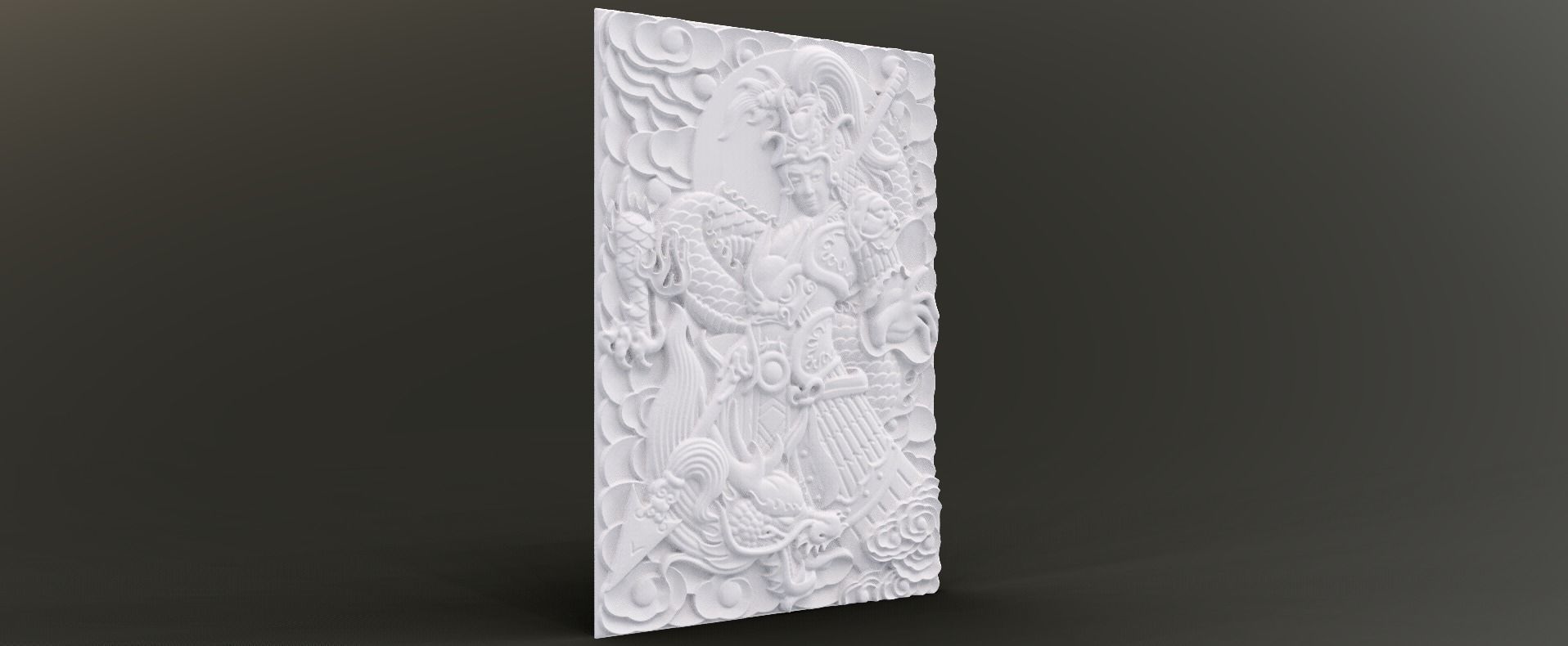 Young Warrior Relief 3D print model_4