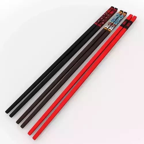 Chinese Chopsticks - Wood - Three Pairs