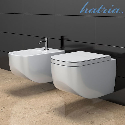 Toilet bowl and bidet HATRIA Next 3D model
