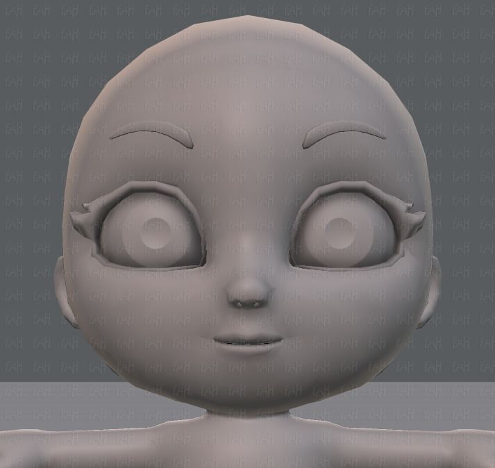 Cartoon Child V01 Low-poly 3D model_17