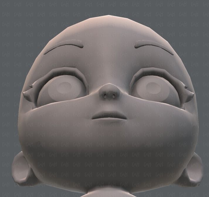 Cartoon Child V01 Low-poly 3D model_41