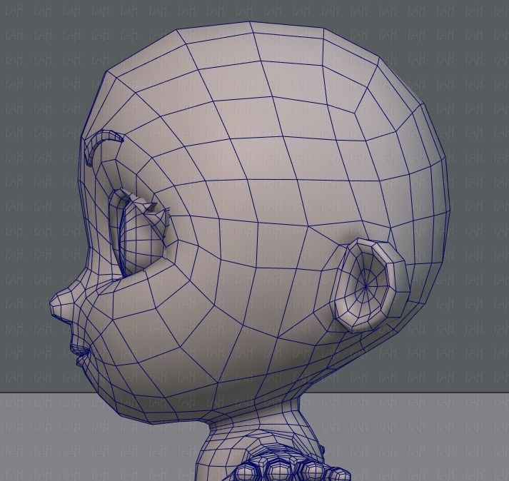 Cartoon Child V01 Low-poly 3D model_31