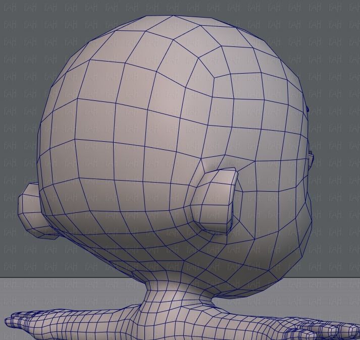 Cartoon Child V01 Low-poly 3D model_28