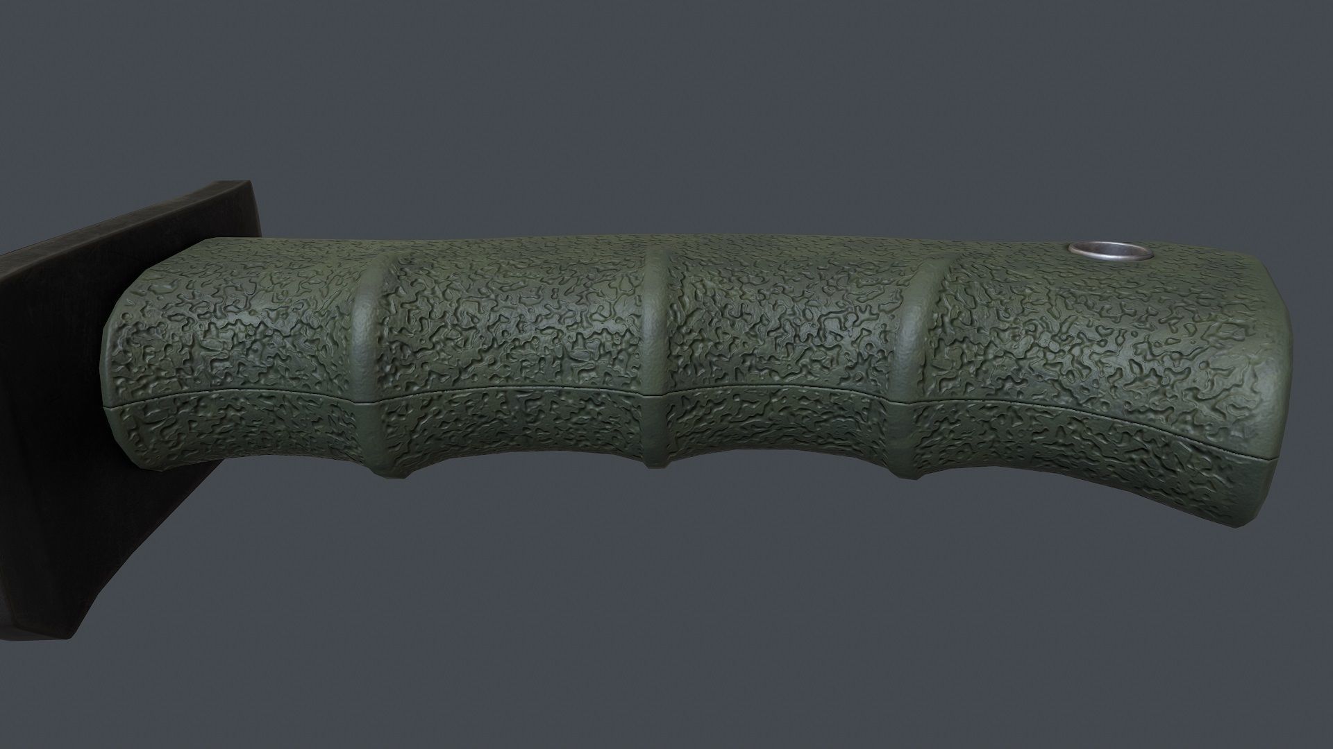 Knife Bowie Low-poly 3D model_4