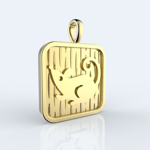 Chinese 12 animals zodiac pendant - Rat 3D print model