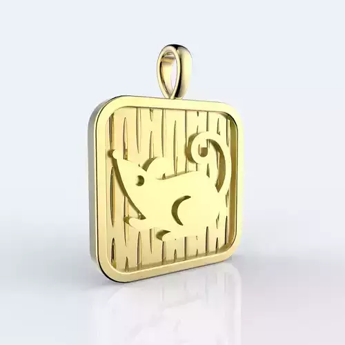 Chinese 12 animals zodiac pendant - Rat 3D print model