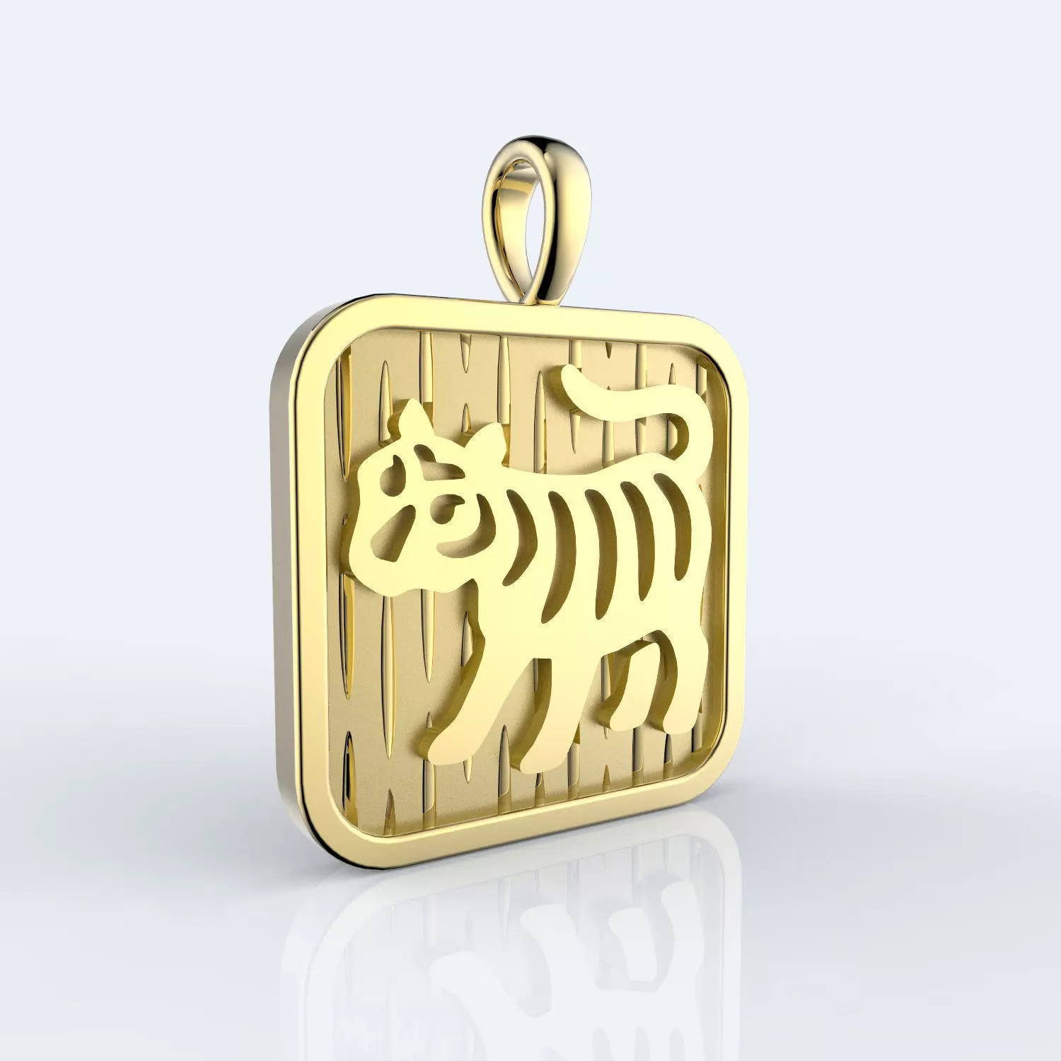 Chinese 12 animals zodiac pendant - Tiger 3D print model